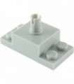 Light Bluish Gray Brick, Modified 2 x 2 with Top Pin and 1 x 2 Side Plates