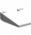 White Wedge 4 x 4 Taper without Stud Notches