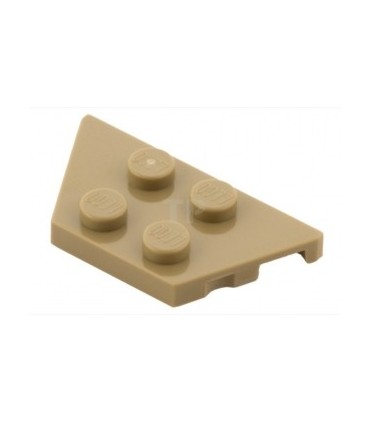 Dark Tan Wedge, Plate 2 x 4