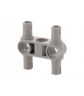 Light Bluish Gray Technic, Pin Connector Perpendicular 3L with 4 Pins