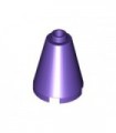 Dark Purple Cone 2 x 2 x 2 - Completely Open Stud