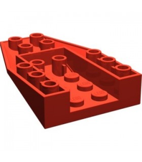 Red Wedge 6 x 4 Triple Inverted with Connections between 4 Studs
