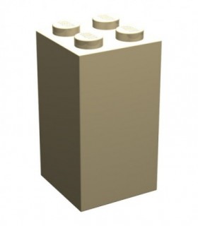 Tan Brick 2 x 2 x 3