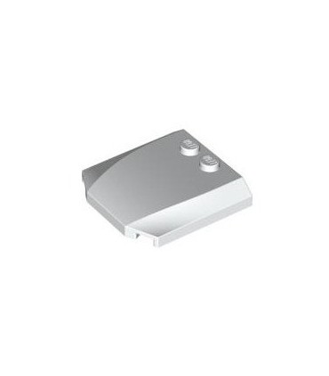 White Wedge 4 x 4 x 2/3 Triple Curved
