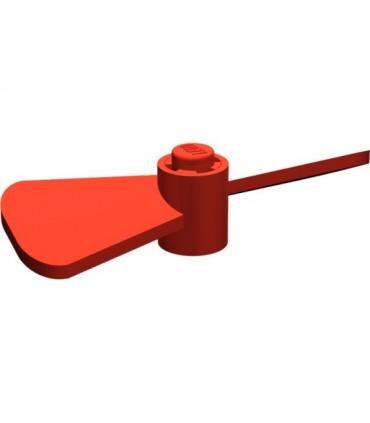 Red Propeller 2 Blade Twisted