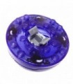 Trans-Purple Turntable 6 x 6 Round Base with Trans-Purple Top and Black and White Pattern (Ninjago Spinner)
