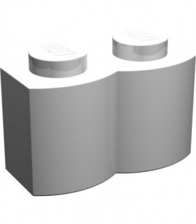 White Brick, Modified 1 x 2 Log