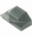Dark Bluish Gray Brick, Modified 1 x 2 x 2/3 No Studs, Wing End