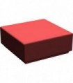 Dark Red Tile 1 x 1 with Groove