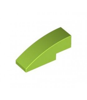 Lime Slope, Curved 3 x 1 No Studs