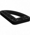 Black Technic, Liftarm 3 x 5 L-Shape with Quarter Ellipse Thin
