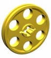 Yellow Technic Wedge Belt Wheel (Pulley)