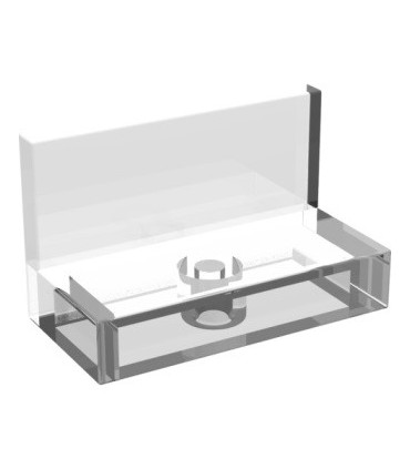 Trans-Clear Panel 1 x 2 x 1 with Rounded Corners