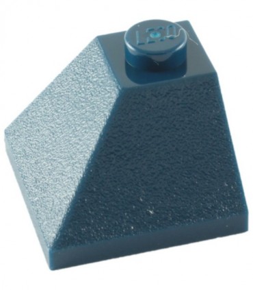 Dark Blue Slope 45 2 x 2 Double Convex