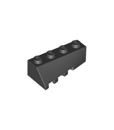 Black Wedge 4 x 2 Sloped Right