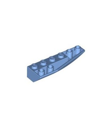 Medium Blue Wedge 6 x 2 Inverted Right