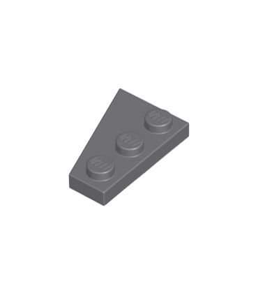 Dark Bluish Gray Wedge, Plate 3 x 2 Right