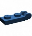 Dark Blue Hinge Plate 1 x 2 Locking with 2 Fingers on End