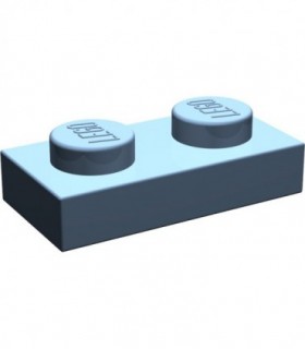 Sand Blue Plate 1 x 2