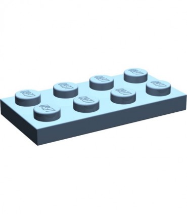 Sand Blue Plate 2 x 4