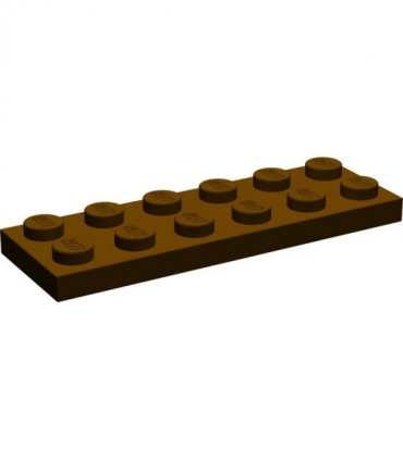 Dark Brown Plate 2 x 6