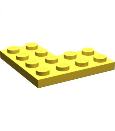 Yellow Plate 4 x 4 Corner