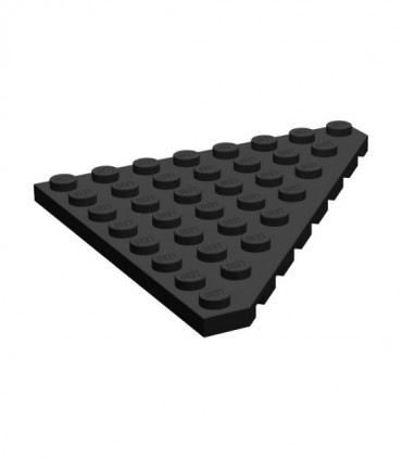 Black Wedge, Plate 8 x 8 Cut Corner