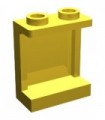 Yellow Panel 1 x 2 x 2 with Side Supports - Hollow Studs