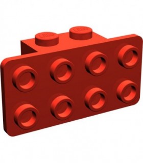 Red Bracket 1 x 2 - 2 x 4