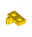 Yellow Hinge Plate 1 x 2 Locking with 1 Finger on Side