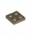 Dark Tan Plate 2 x 2