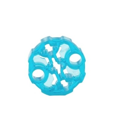 Trans-Light Blue Hero Factory Weapon Barrel with 2 Pin Holes and 3 Axle Holes
