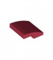 Dark Red Slope, Curved 2 x 2 No Studs