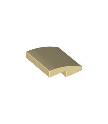 Tan Slope, Curved 2 x 2 No Studs