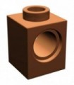Reddish Brown Technic, Brick 1 x 1 with Hole