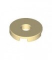 Tan Tile, Round 2 x 2 with Hole