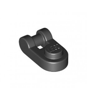 Black Plate, Modified 1 x 1 Rounded with Handle