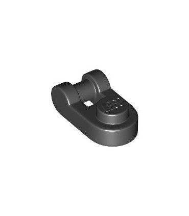 Black Plate, Modified 1 x 1 Rounded with Handle