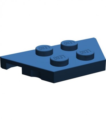 Dark Blue Wedge, Plate 2 x 4