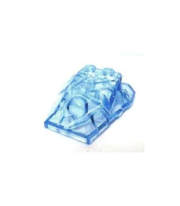 Trans-Medium Blue Wedge 4 x 4 Fractured Polygon Top