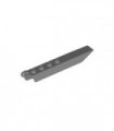 Dark Bluish Gray Hinge Plate 1 x 8 with Angled Side Extensions, Rounded Plate Underside