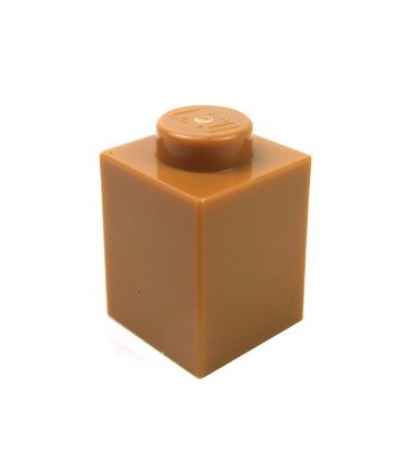 Medium Nougat Brick 1 x 1