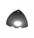 Black Brick, Round Corner 3 x 3 x 2 Dome Top