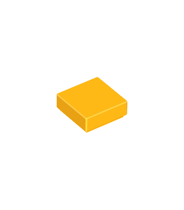 Bright Light Orange Tile 1 x 1