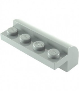 Light Bluish Gray Brick, Modified 2 x 4 x 1 1/3 with Curved Top