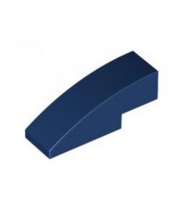 Dark Blue Slope, Curved 3 x 1 No Studs