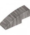 Metallic Silver Slope, Curved 3 x 1 No Studs