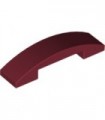 Dark Red Slope, Curved 4 x 1 Double No Studs
