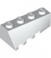 White Wedge 4 x 2 Sloped Right