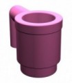 Dark Pink Minifig, Utensil Cup
